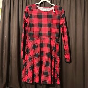 Children’s Place buffalo plaid girls plus size dress